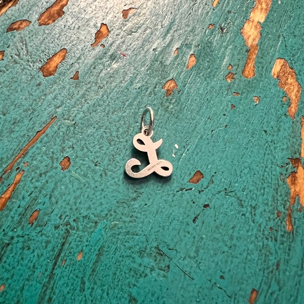 James Avery Small Script L & 18” Cable Chain! - image 3